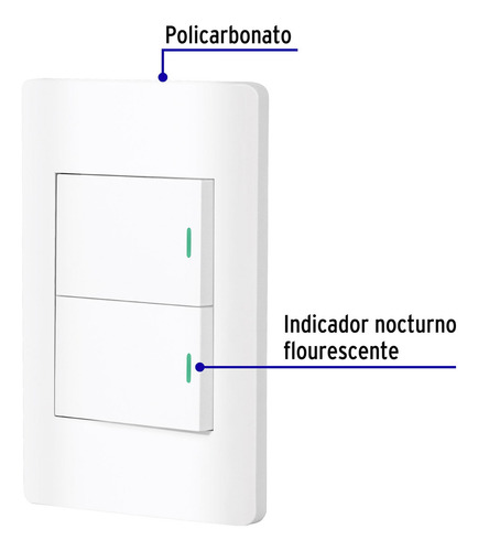 Caja Con 72 Placa Armada Blanca 1 Interruptor Y 1 De 3vías 1