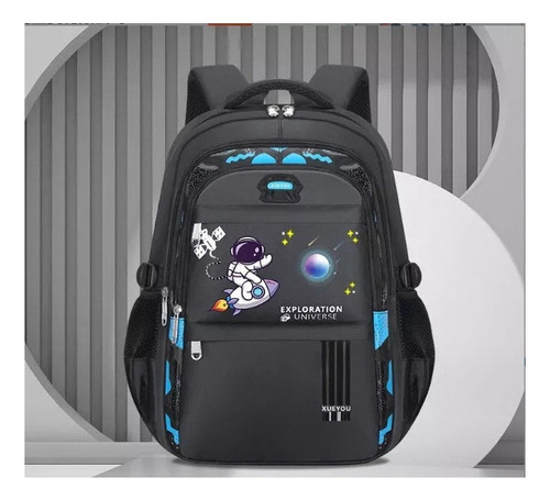 Mochila Ortopédica Infantil, Astronauta, Impermeable