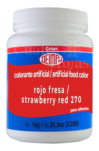 Colorante Comestible En Polvo Deiman 270 Rojo Fresa 1 Kg