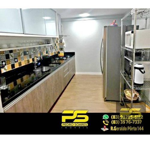Apt. Alto Padrão C/ 4 Dormitórios À Venda, 203 M² Por R$ 840.000 - Manaíra - João Pessoa/pb - Ap1957