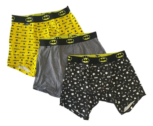 Boxer 3 Unidades Diseño Batman Talla M