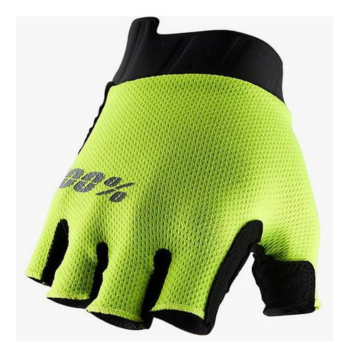 Guantes Exceeda Gel Dedos Cortos Amarillo Fluor