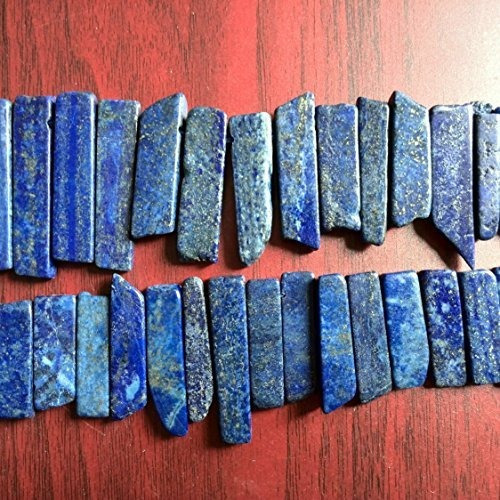 Azul De Lapis Lazuli Chips Grano Graduado Rebanada Palo Los