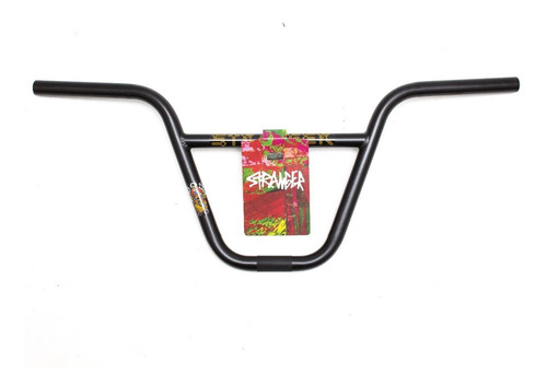 Imagen 2 de 10 de Manubrio Stranger Bmx Zia 9,50 Full Cromo Negro Profesional