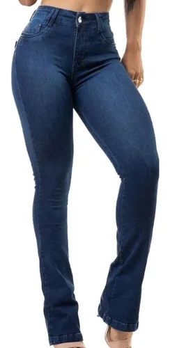 Calça jeans store com enchimento
