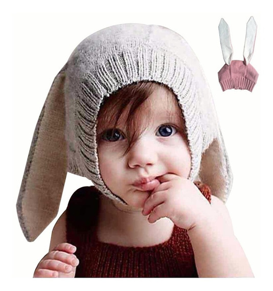 Sombrero De Bebé Con Orejas De Conejo En Movimiento Y Brilla 