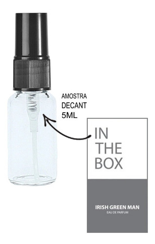 Imagem 1 de 2 de Decant 5ml - Irish Green - In The Box - Amostra Vidro Spray