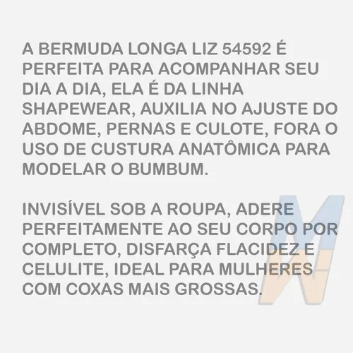 Bermuda da linha Shapewear Invisible Estética ( marca liz) 54592