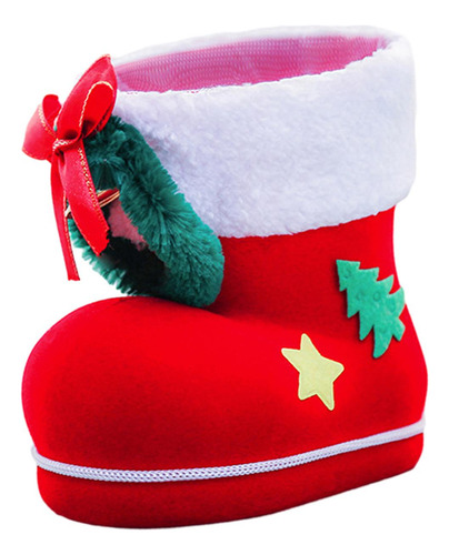 Bota De Dulces De Navidad Bolsa De Golosinas 14cmx14cmx8cm