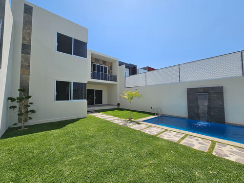Casa Nueva Estilo Minimalista En Burgos Bugambilias, Temixco