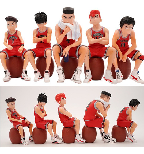 Conjunto De 5 Figuras De Acción Slam Dunk, Muñeco De Anime