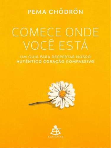 Comece Onde Você Está: Um Guia Para Despertar Nosso Autêntico Coração Compassivo, De Chödrön, Pema. Editora Sextante, Capa Mole Em Português