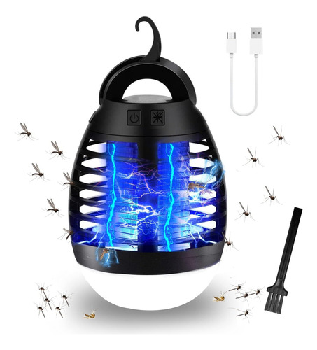 Lámpara Portátil Recargable Para Exterminar Insectos En Exte