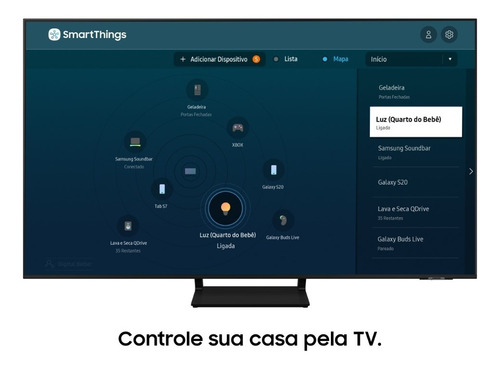 Imagem 7 de 10 de Smart Tv 55 Samsung Qled 4k 55q70a Modo Game Processador Ia