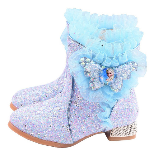 Frozen Botas Martin Para Niños De Felpa De Otoño E Invierno