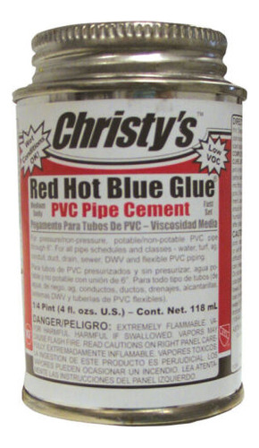 Christys Rh-rhbv-qp.48 Red Hot Blue Glue Pvc Pipe Cement Vvf