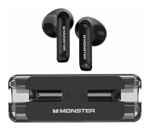 Audifonos Inalámbricos Monster Xkt08 5.3 Baja Latencia Lujo Color Negro