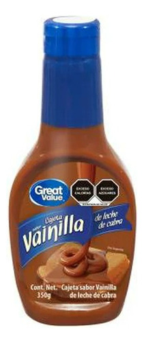 Cajeta Great Value Sabor Vainilla De Leche De Cabra 350 G