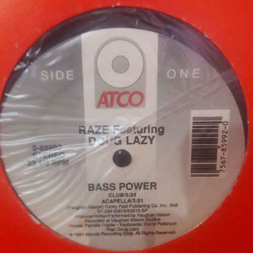 Vinilo Raze Featuring Doug Lazy Bass Power E1