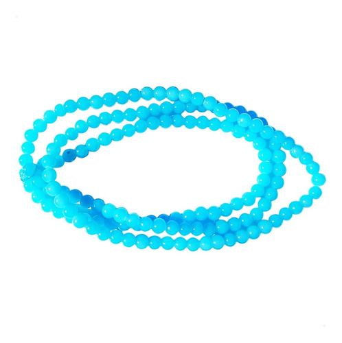Perlas De Vidrio - 6 Mm - Tira 130 Unidades - Color A Elegir