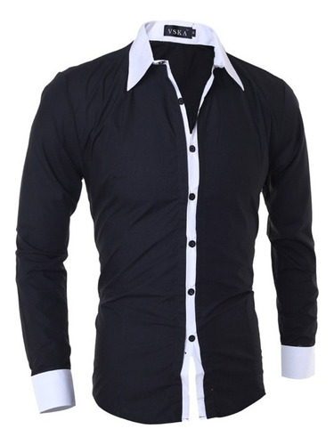 Camisa Casual Formal Slim Fit Strech Fitness