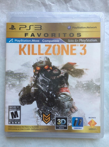 Killzone 3 Ps3. Nuevo Sellado, Envíos