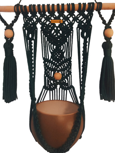 Colgante Macramé Para Macetero Para Flores Plantas Con Barra