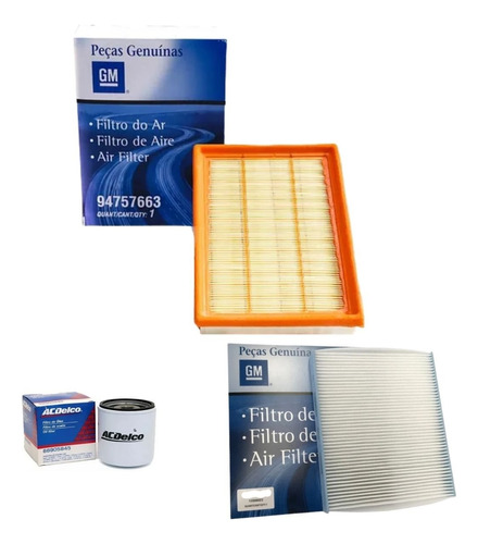 Kit Filtros Onix 1.4 Chevrolet Original