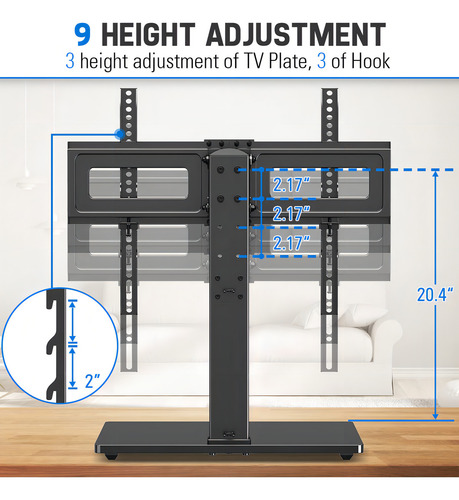 Mountup MU0031 Soporte Universal Para Tv Soportes De Mesa Para Tel