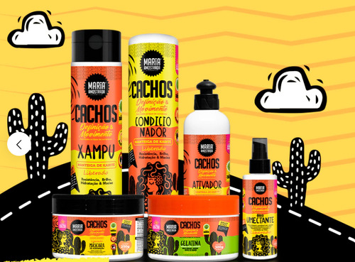 Kit Shampoo E Condicionador Cachos Brilho Maciez Definição