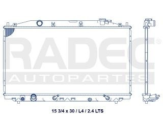 Radiador Honda Accord 2011-2012 L4 2.4 Lts Automatico