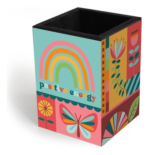 Porta Lápis Arco-iris 7x7x10 Cm 5169 - Fina Ideia