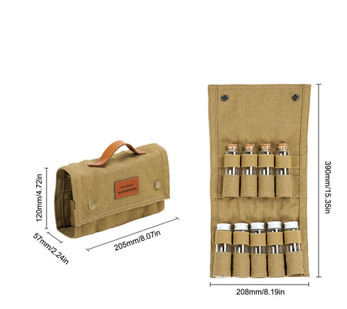 Bolsa De Almacenamiento Con Juego De Tarros De Especias Bols