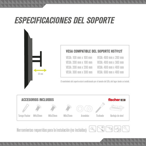 Imagen 8 de 10 de Soporte Tv 32 42 43 49 50 55 60 65 70 75 80 Fijo Tagwood
