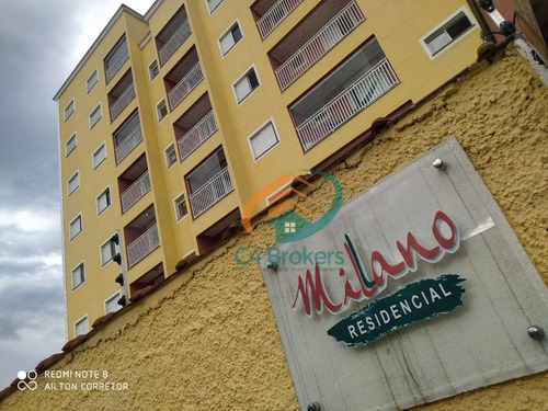Apartamento Com 2 Dormitórios À Venda, 56 M² Por R$ 255.000,00 - Jardim Do Triunfo - Guarulhos/sp - Ap3387