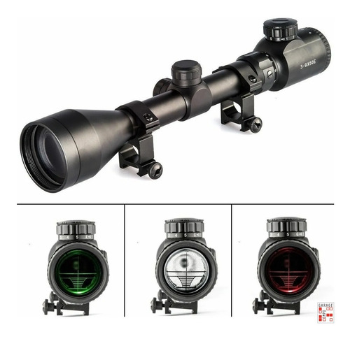 Imagen 5 de 10 de Mira Telescópica Rifle Chumbera 3-9x50 Retícula Iluminada
