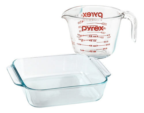 Pyrex - Set X2 Pzas Pyrex/ Tza Med 250ml