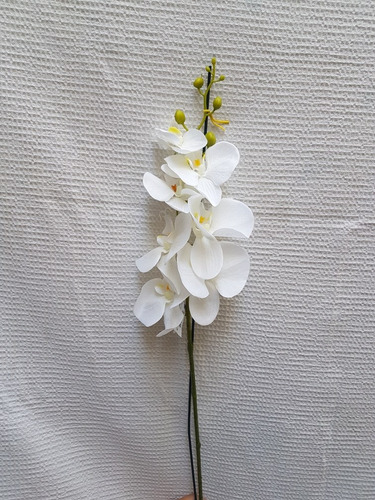Orquídea Artificial Branco E Rosa Com Arame Haste Flor | Parcelamento sem  juros