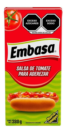 10 Pza Salsa De Tomate Embasa 380 G