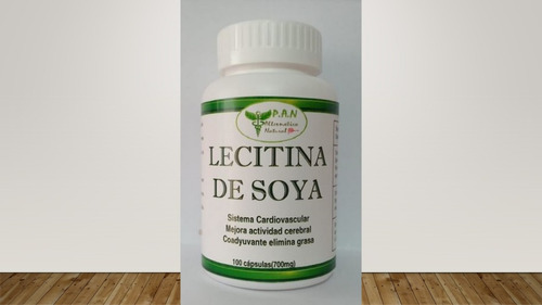 Lecitina De Soya Granulada Al 100% - 700mg Pote 100 Capsulas