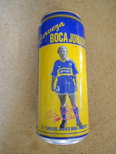 Lata Vacia De Cerveza Boca Juniors - Mac Allister - 1994