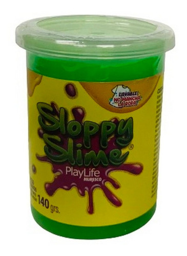 Slime Sloppy Playlife Lavable X 140grs Ar1 0017 Ellobo