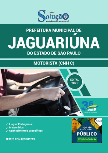 Apostila Prefeitura Jaguariúna Sp - Motorista (cnh C)