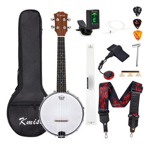 , 4, Banjolele Banjo Ukelele Tamaño Concierto 23 Pulgadas, C