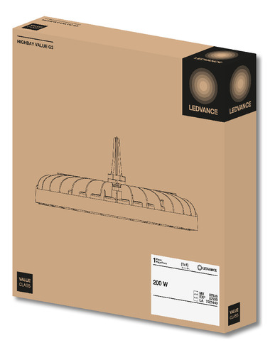 Luminaria Highbay Industrial 200w 6500k 26000lm Ledvance