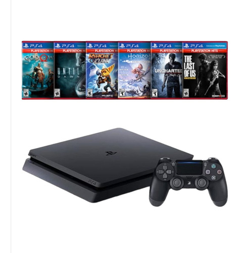 Sony Playstation 4 Slim Cuh-20 1tb Standard Negro Azabache