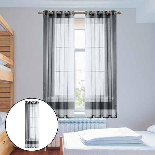 Cortina Transparente Com Haste Básica, Elegante, Corredor,