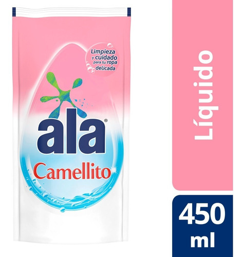 Jabon Liquido Ala Camellito Ropa Fina Matic 450 Ml