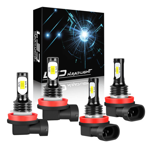 Kit De Bombillas Led H11 Superbrillantes Para Faros Delanter