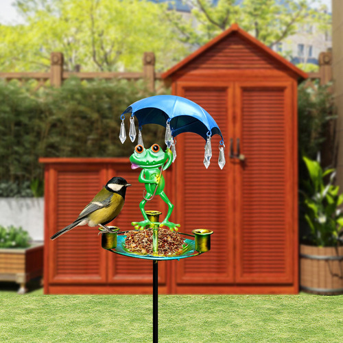 Comedero Para Pájaros Con Estaca, Decoración Del Jardín